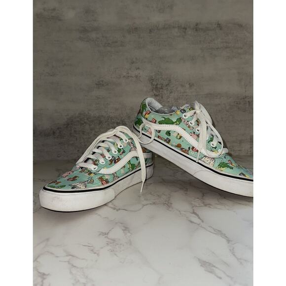 Vans Pixar Toy Story Lace Up Blue Sneakers Women’s 7 Men’s 5.5 Rex Bo Peep Ham - Picture 1 of 8
